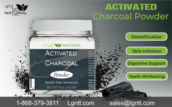 Charcoal powder 4oz Bottle Food Grade