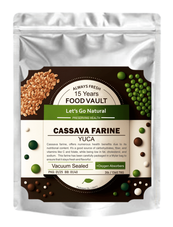 Cassava Farine 3lb Food Vault