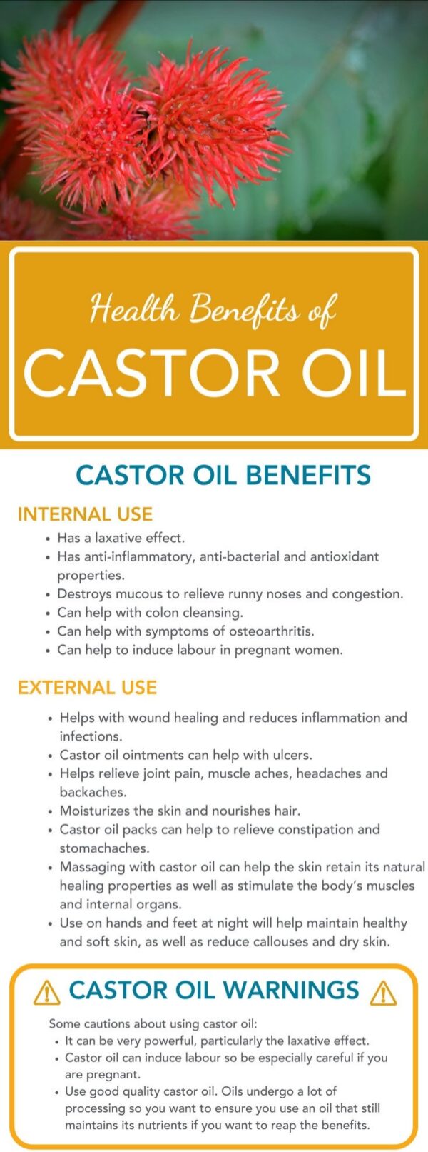 castor oil Product benefits