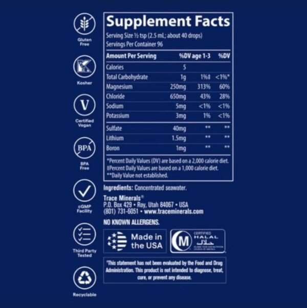 Trace, Trace Mineral Drops, 8 fl oz - Image 2