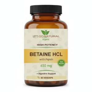 Betaine HCL with Pepsin 650mg 60 caps
